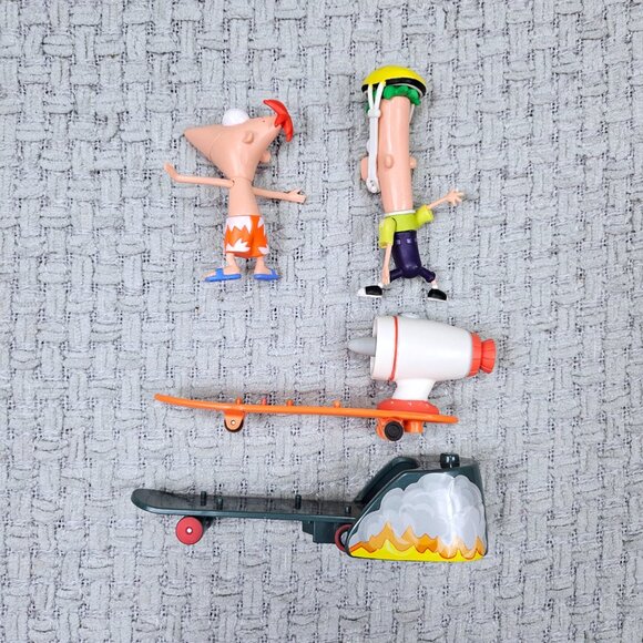 Disney Phineas & Ferb Action Figures Perry Doofenshmirtz Tidal Waves Mixed Lot - Picture 3 of 5